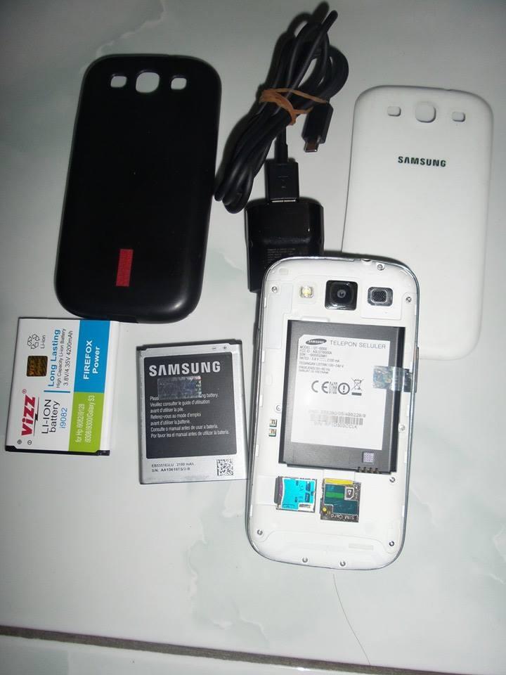 samsung galaxy s3 i9300 putih mulus normal nego segel utuh resmi