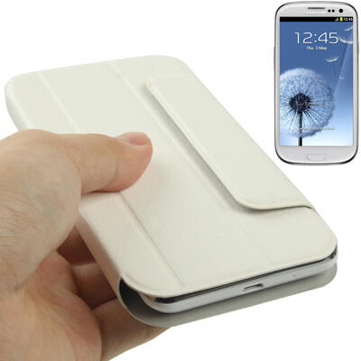 Flip Leather Case Cover Pouch with Holder for Samsung Galaxy SIII / i9300