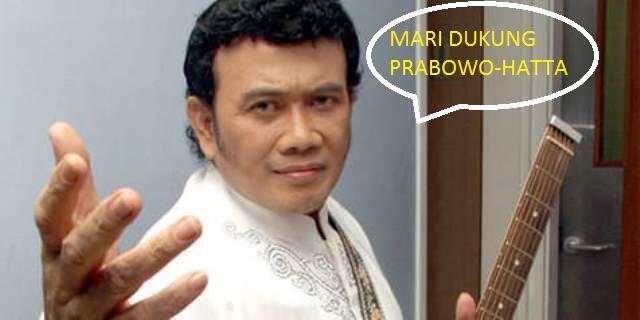 DUKUNG PRABOWO "RHOMA EFFECT" MENJADI KING MAKER