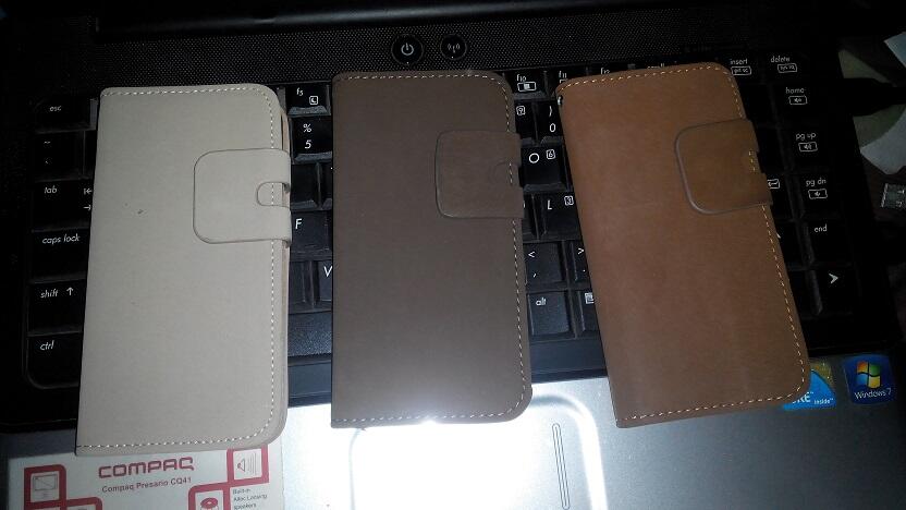 Case Iphone leather/kulit for 5S,free screen guard