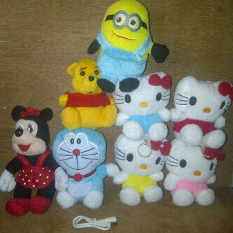 Powerbank Boneka Bludru Lucu