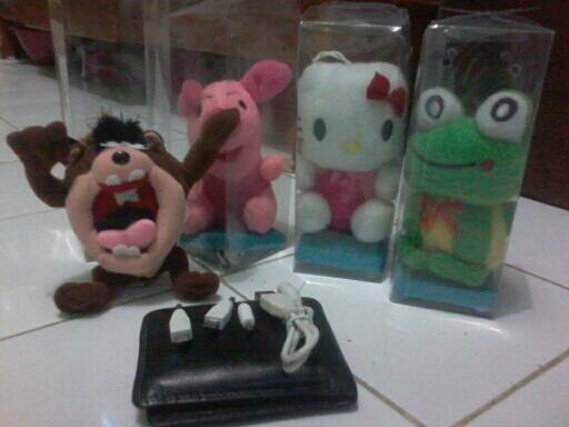 Powerbank Boneka Bludru Lucu