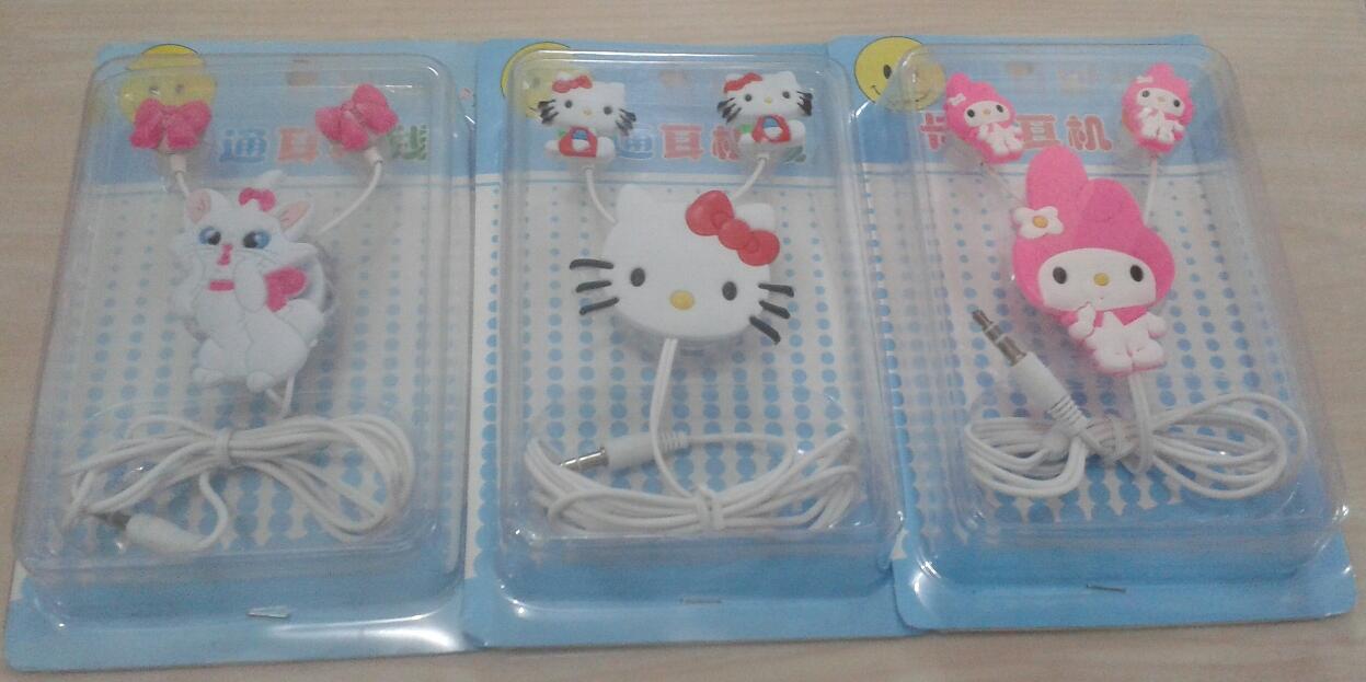 earphone headset lucu murah kellokity minimouse doraemon winny the pooh strawberry