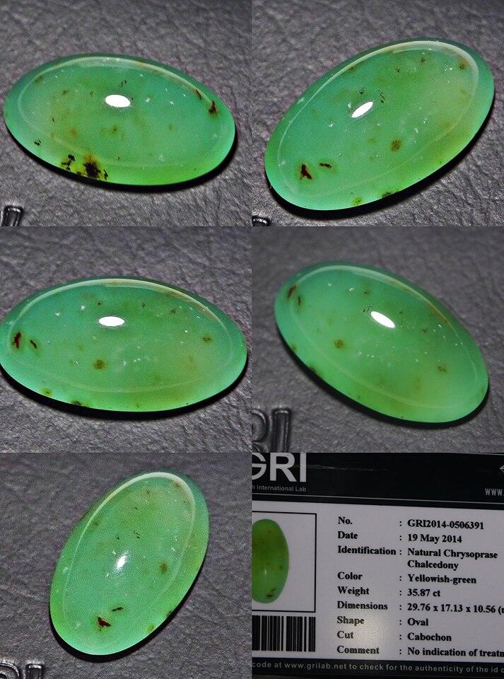 Natural Chrysoprase Chalcedony (Ijo Garut) Koclak Big Size