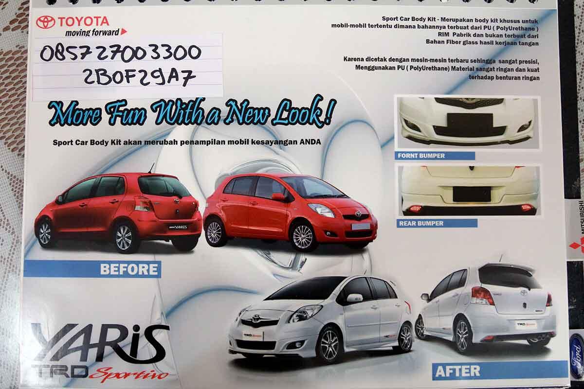 Terjual Bodykit Semarang Toyota Agya Avanza Yaris Etios