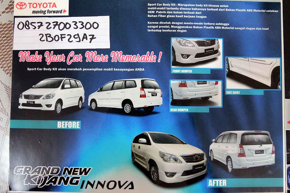 Terjual Bodykit Semarang Toyota Agya Avanza Yaris Etios