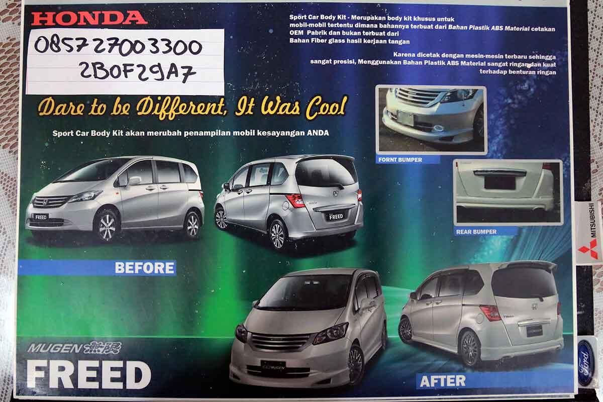 Terjual Bodykit Semarang Honda Jazz Freed Brio CRV Mibilio