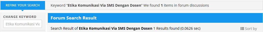 Etika Komunikasi Via SMS Dengan Dosen