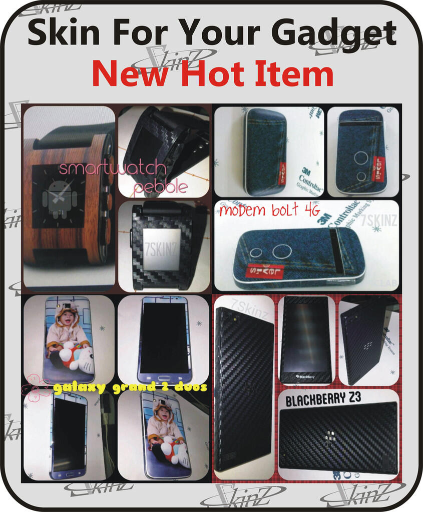 7print-Sticker Anti Gores u/ semua tipe HP&Gadget-3M,Carbon,Transparant&Custom.