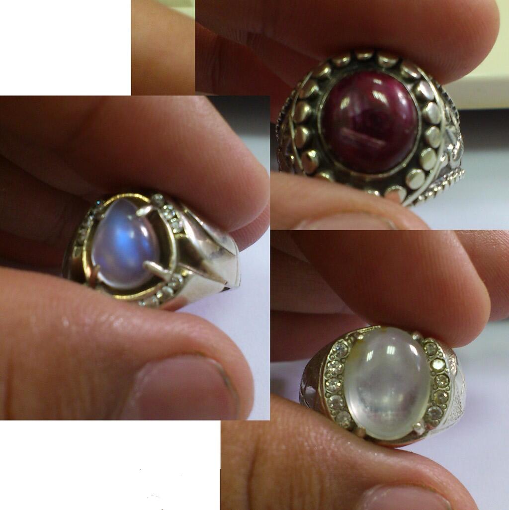White Safir, Ruby, Biduri Bulan ceylon