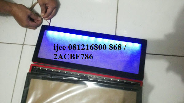 Terjual Dudukan Plat Nomor Mobil Acrylic Akrilik Lampu 