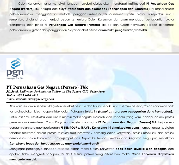 Penipuan mengatas namakan PGN Energy