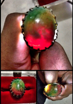 BATU BACAN PANCAWARNA KRISTAL PELANGI ===> LANGKA