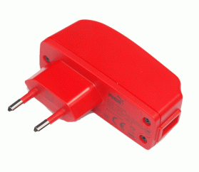 USB Power Adapter PUMA FS5GE for Smartphone, Tablet - Red