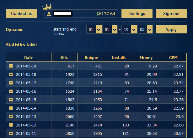 Insta-cash.net - max revenue per install. Find better and we will give you 110% diffe