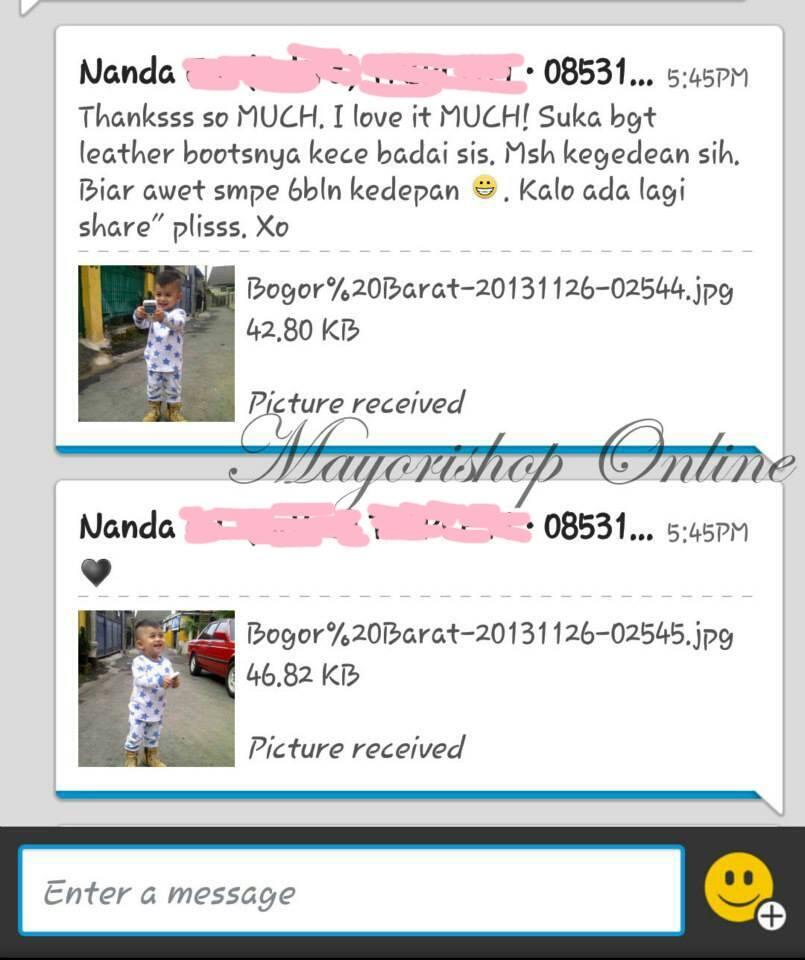 Winter Kids Boots / Sepatu Boot Anak-Anak Import