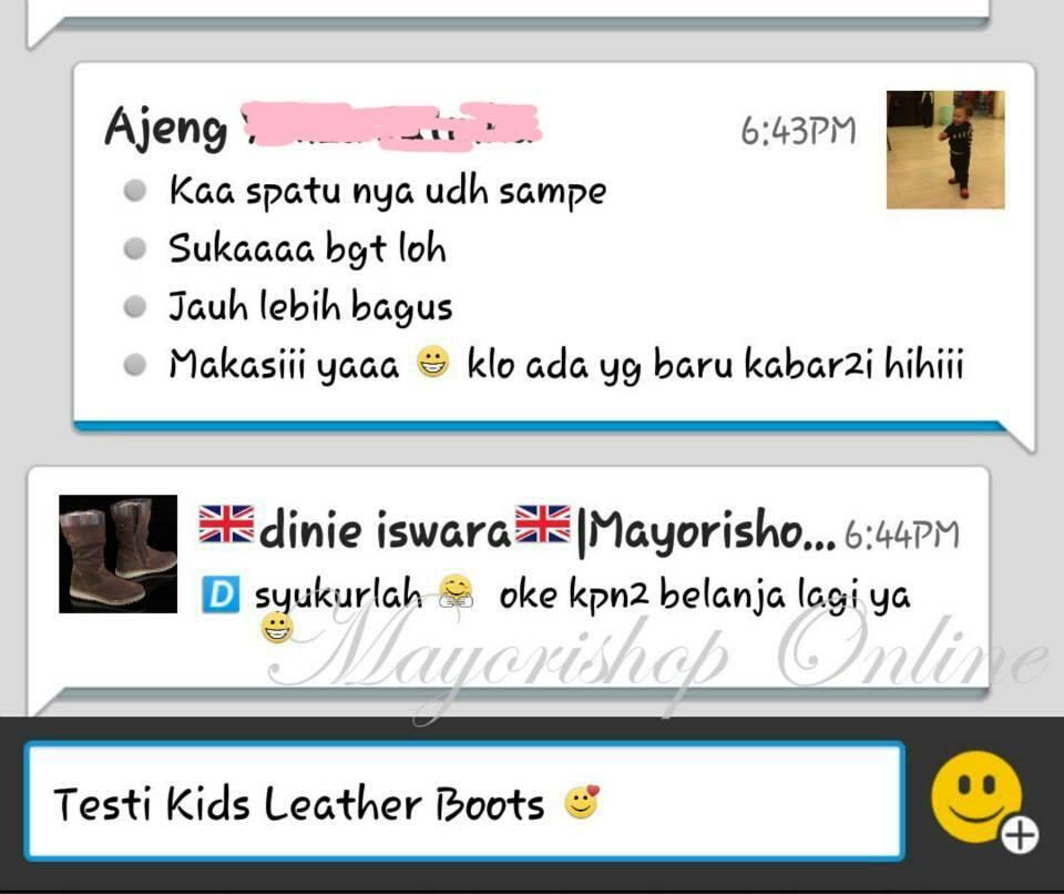 Winter Kids Boots / Sepatu Boot Anak-Anak Import
