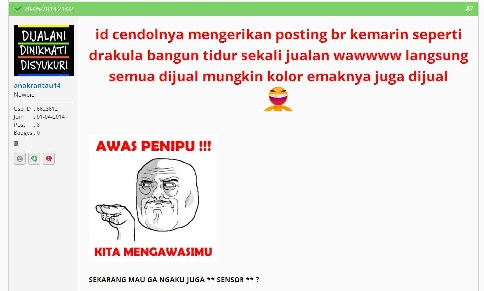 SURAT TERBUKA UNTUK MODERATOR BURAISWORO PERIHAL BANNED ID ngasqus