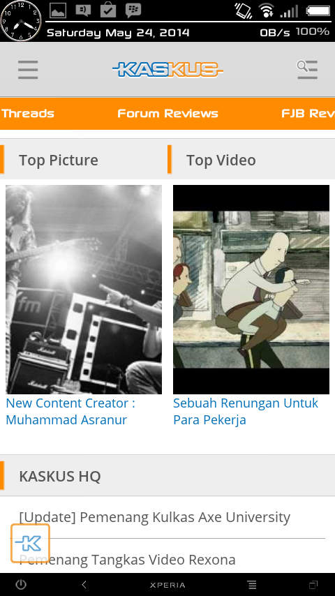 Tampilan Baru App Kaskus Android, Gimana menurut Agan ?
