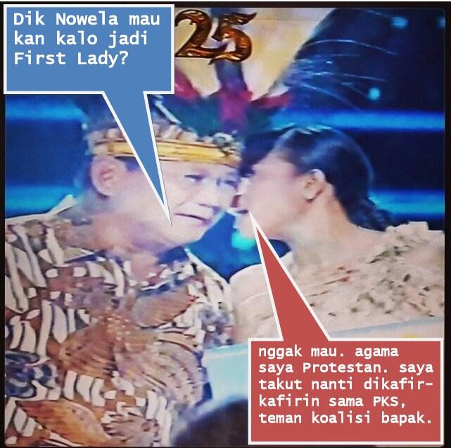 Prabowo Subianto Ditolak Nowela Idol
