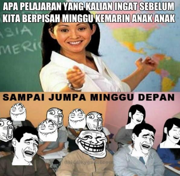 Beberapa Meme Yang Bisa Ingetin Saat-Saat Kita Sekolah