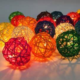 cotton ball n rattan ball