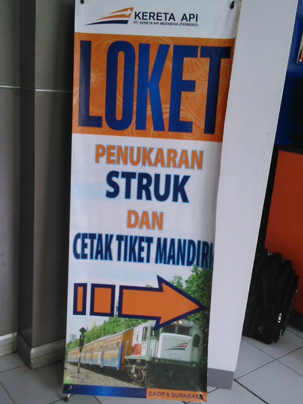 &#91;SHARE&#93; Tiket kereta api sekarang bisa cetak sendiri gan, gak percaya??