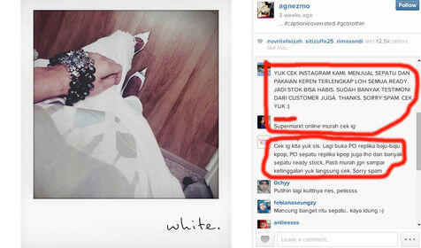KARENA RAMAI, INSTAGRAM AGNES MO DI JADIIN LAPAK JUALAN