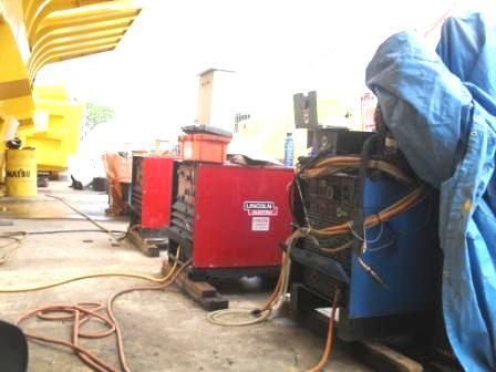 Terjual sewa welding machine diesel mesin  las  merk 