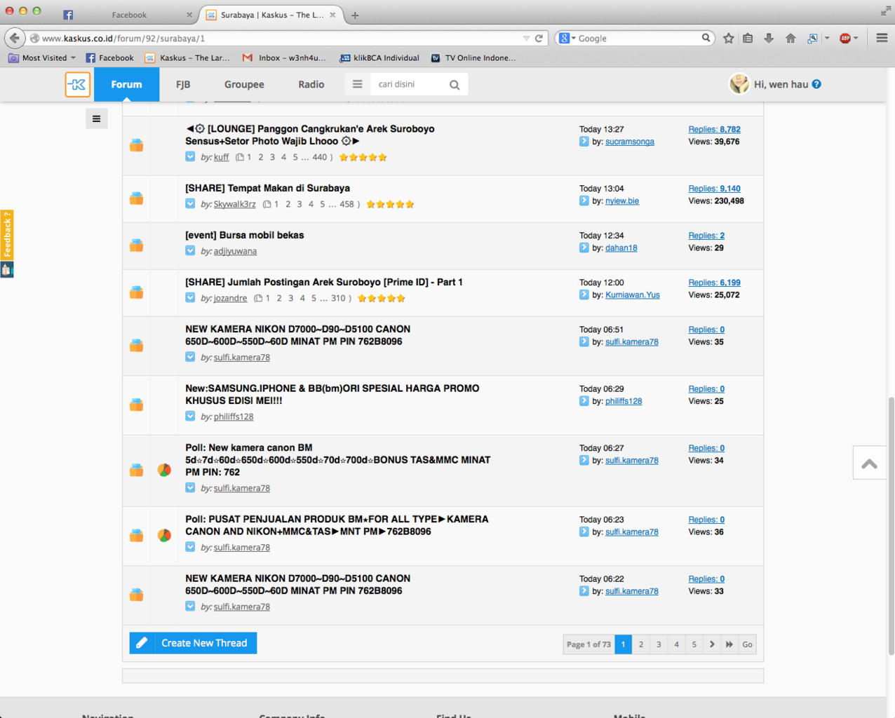 Regional Surabaya kok jadi gini ya isinya