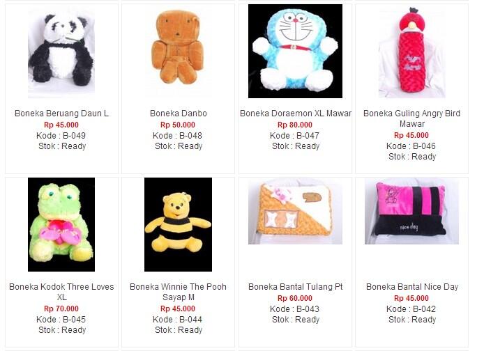 Menjual Macam Macam Boneka Lucu  Keren Buat Agan Sista 