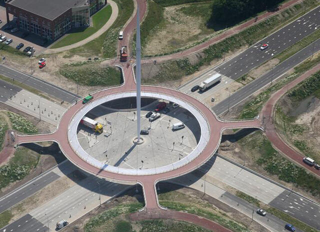 Megahnya Hovenring, Jembatan Gantung Khusus Sepeda di Belanda