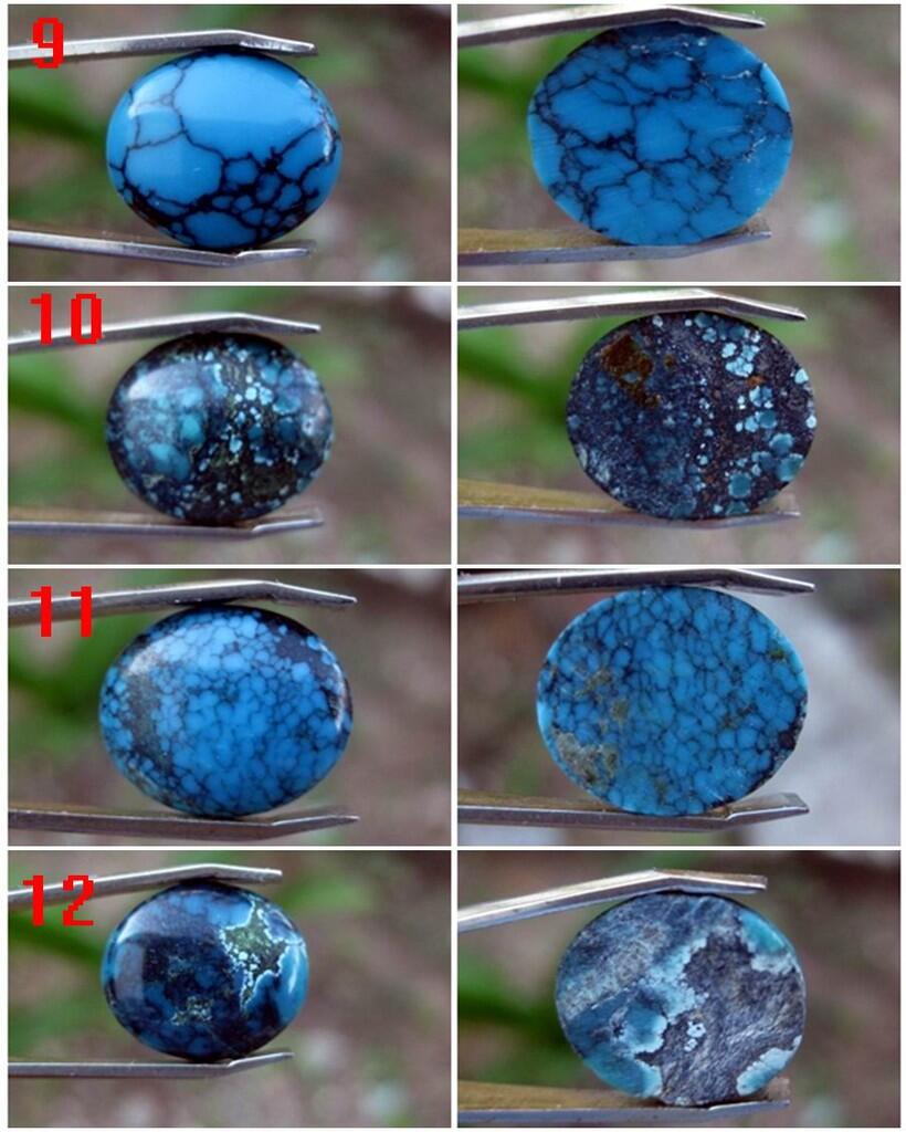 Aneka Natural Pirus (Turquoise) Serat Emas, Serat Kura-Kura, Jaring Laba-Laba.Etc