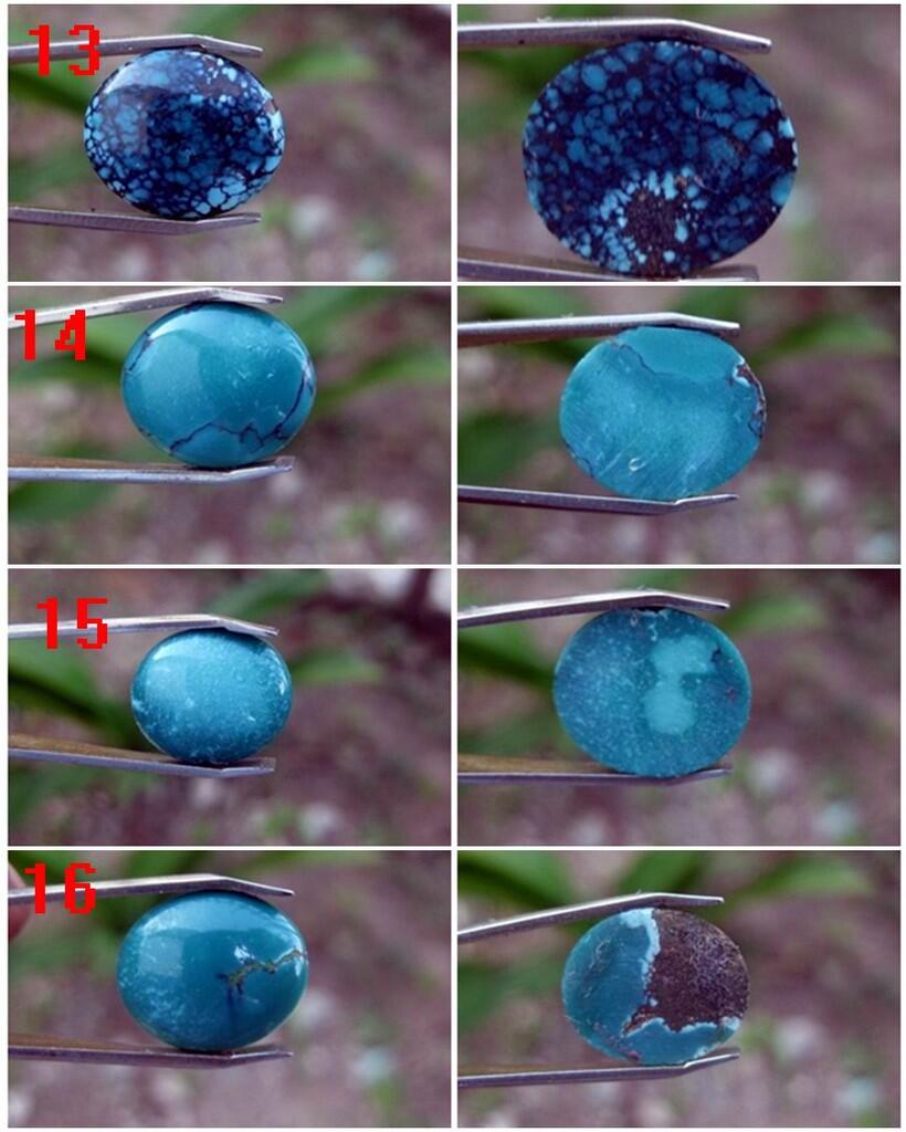 Aneka Natural Pirus (Turquoise) Serat Emas, Serat Kura-Kura, Jaring Laba-Laba.Etc