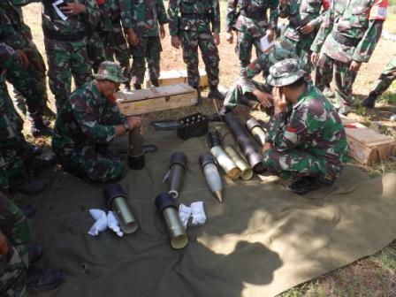 (foto) Yon Armed 8 Gelar Latbakjatrat Meriam KH-178