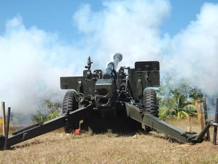 (foto) Yon Armed 8 Gelar Latbakjatrat Meriam KH-178