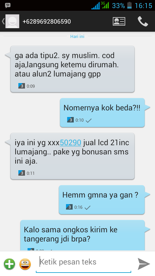 Gan Ane Tertipu Pliss bantuin dong , wilayah lumajang Jatim Masuk please