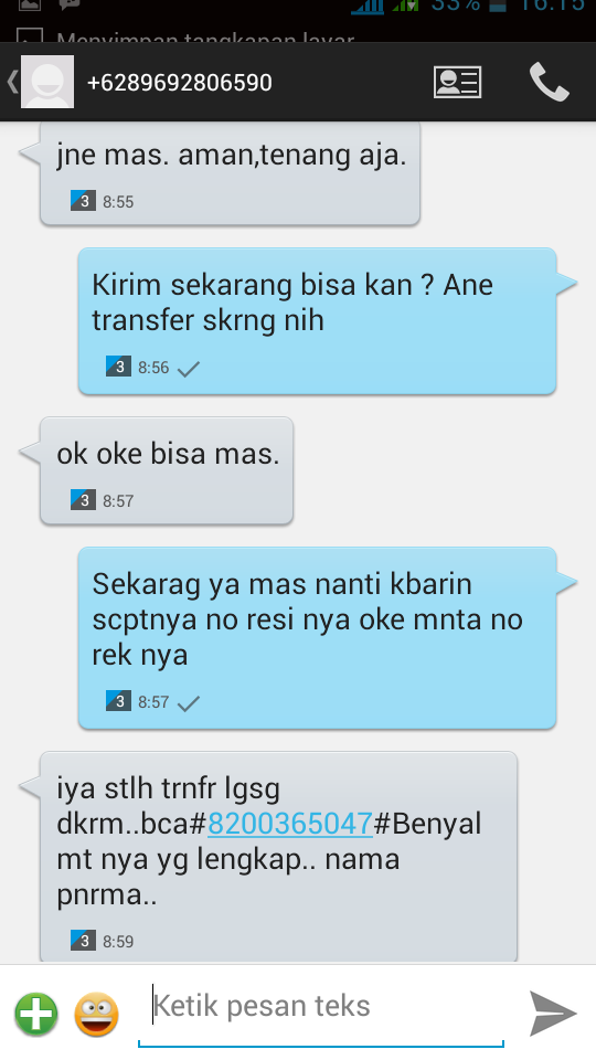 Gan Ane Tertipu Pliss bantuin dong , wilayah lumajang Jatim Masuk please