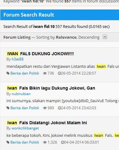 &#91;Gerah Dicatut Panastak&#93; Iwan Fals: Saya Tak Dukung Jokowi !!!