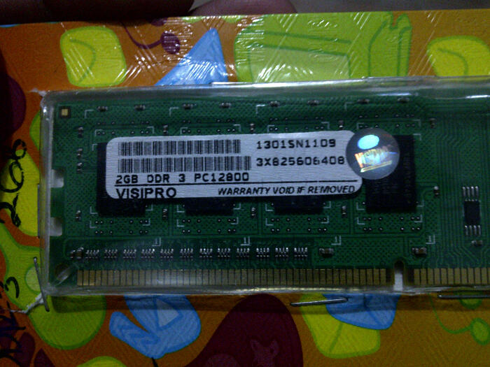 jual Ram visipro DDR3 2giga dan Processor Intel Core 2 Duo + Fan