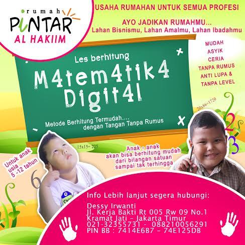 USAHA RUMAHAN LES BERHITUNG MATEMATIKA DIGITAL