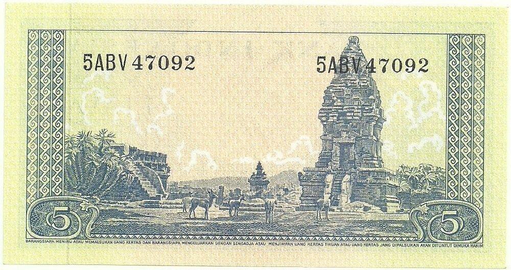 Jual Uang kuno 5 rupiah seri hewan th 1957 (UNC)  KASKUS