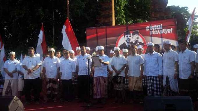 Relawan Jenggala Bali untuk Jokowi JK Dideklarasikan