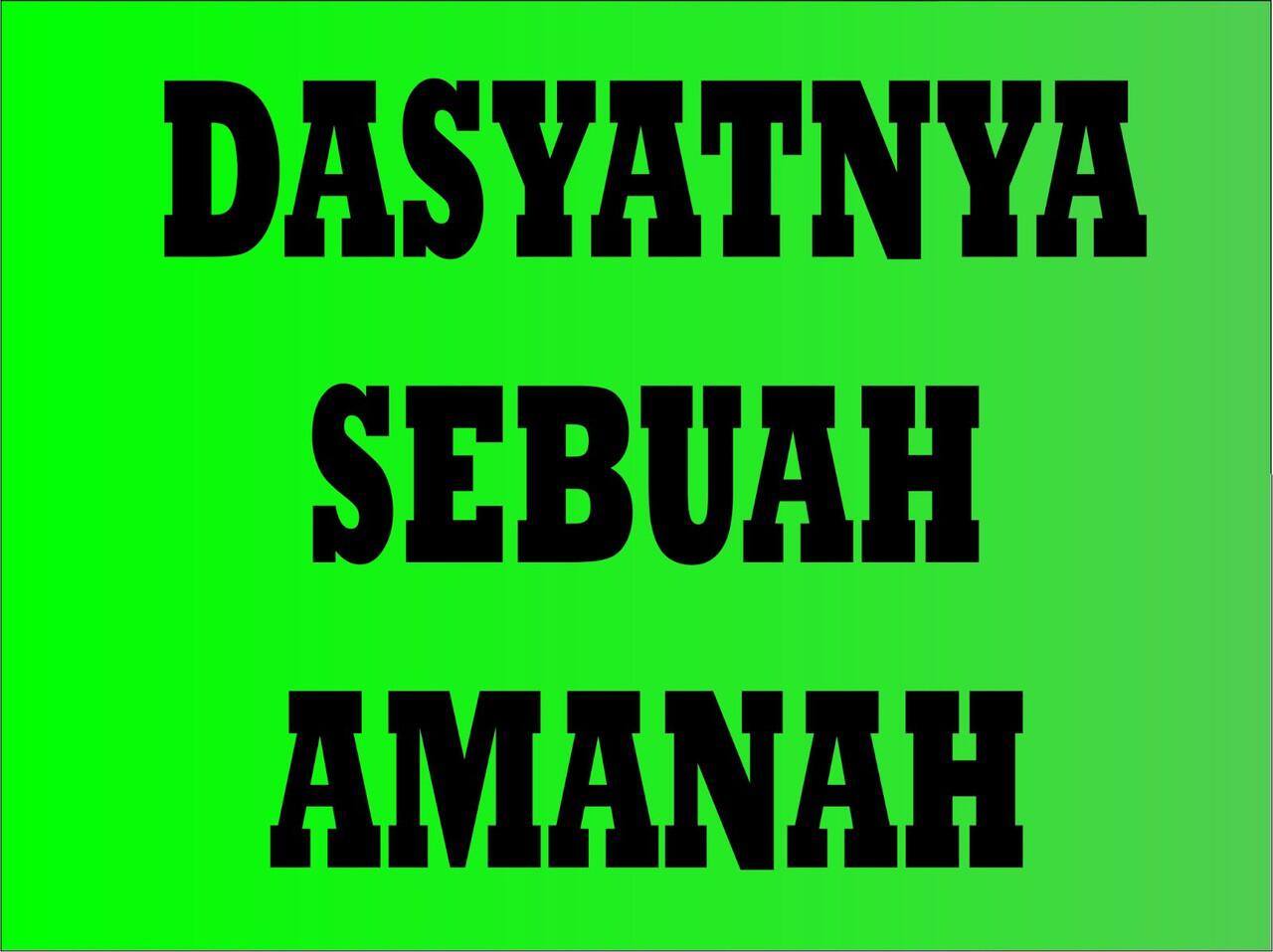 Sanggupkah kita menjadi Rakyat Yang Baik ???