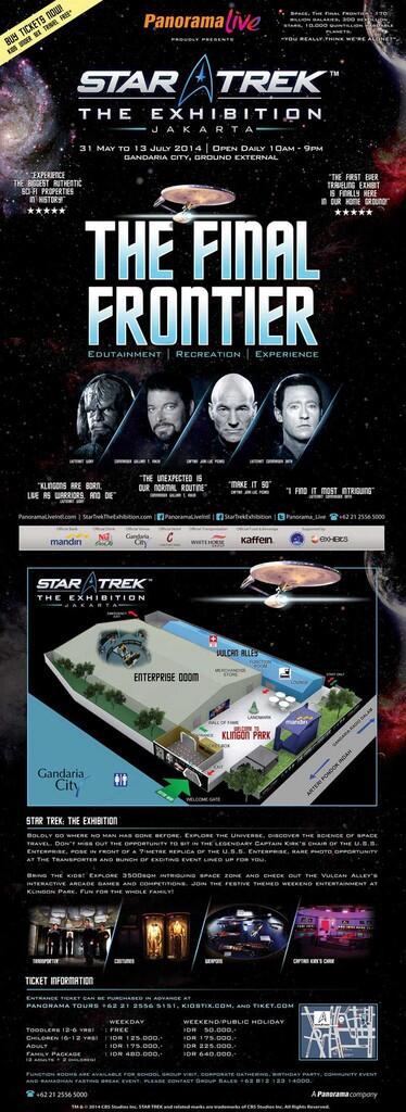 STAR TREK THE EXHIBITION "JAKARTA" - THE FINAL FRONTIER