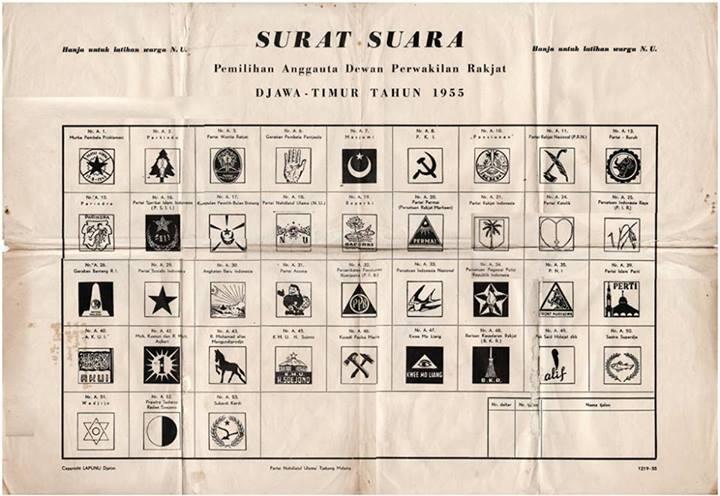 Surat suara jaman dulu gan :takut