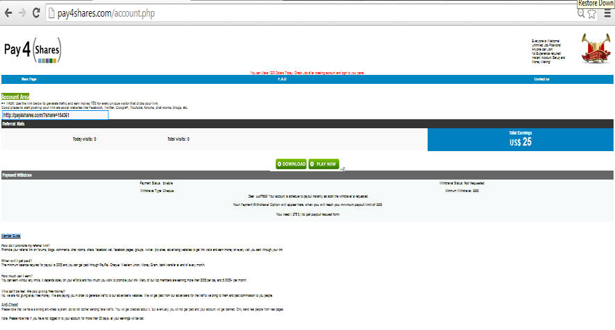 Duit Gratis lewat Traffic
