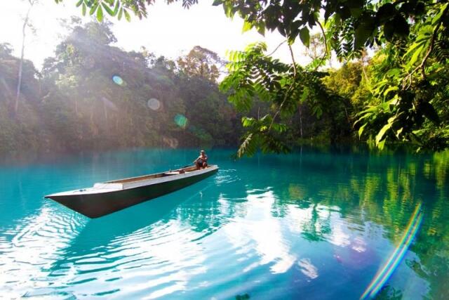 Labuan Cermin-Danau unik di Berau, Kaltim yang memiliki 2 rasa sekaligus (asin&amp;tawar)