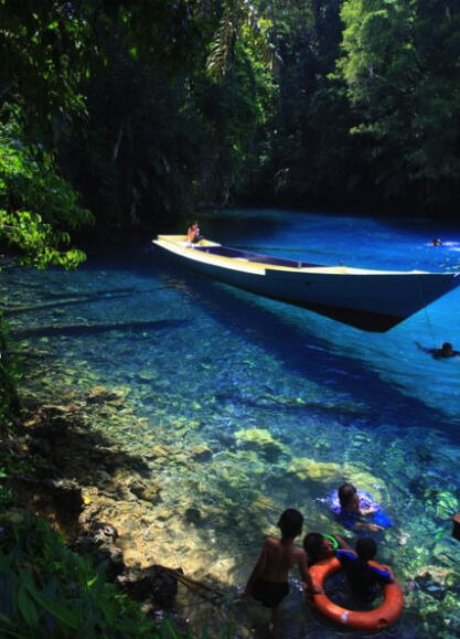 Labuan Cermin-Danau unik di Berau, Kaltim yang memiliki 2 rasa sekaligus (asin&amp;tawar)