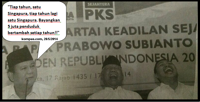 &#91;BERITA DARI KURAWA&#93; Prabowo: Bayangkan, Tiap Tahun WNI Bertambah Sebanyak Singapura!